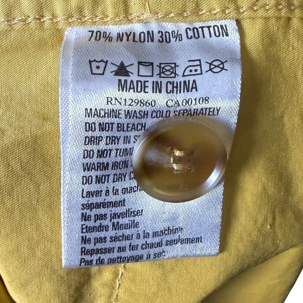 Rhythm Board Shorts 36 Yellow Brown Drawstring Cotton Blend 8